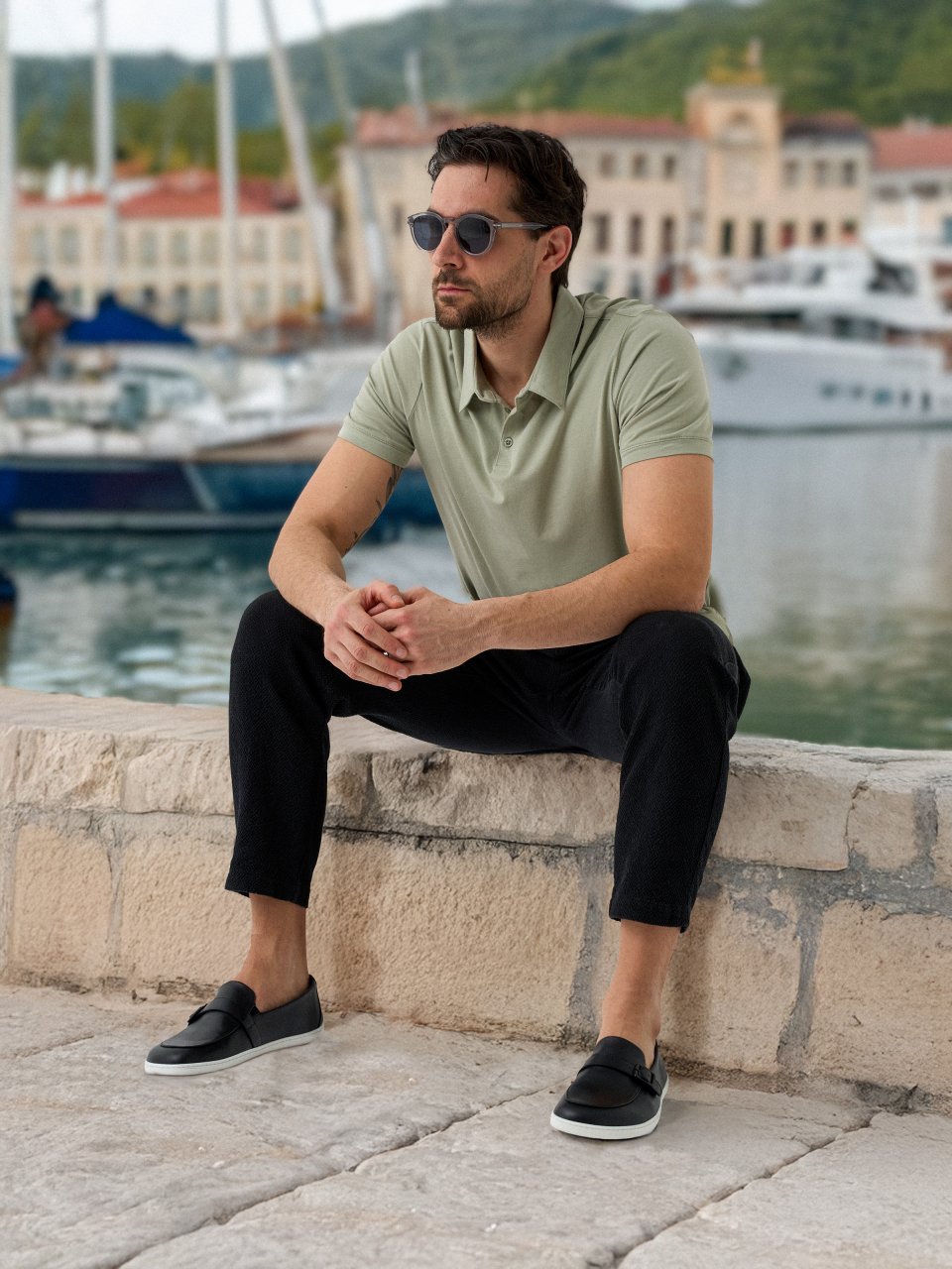 Barefoot Moccasins Be Lenka Amadeus - Black & White