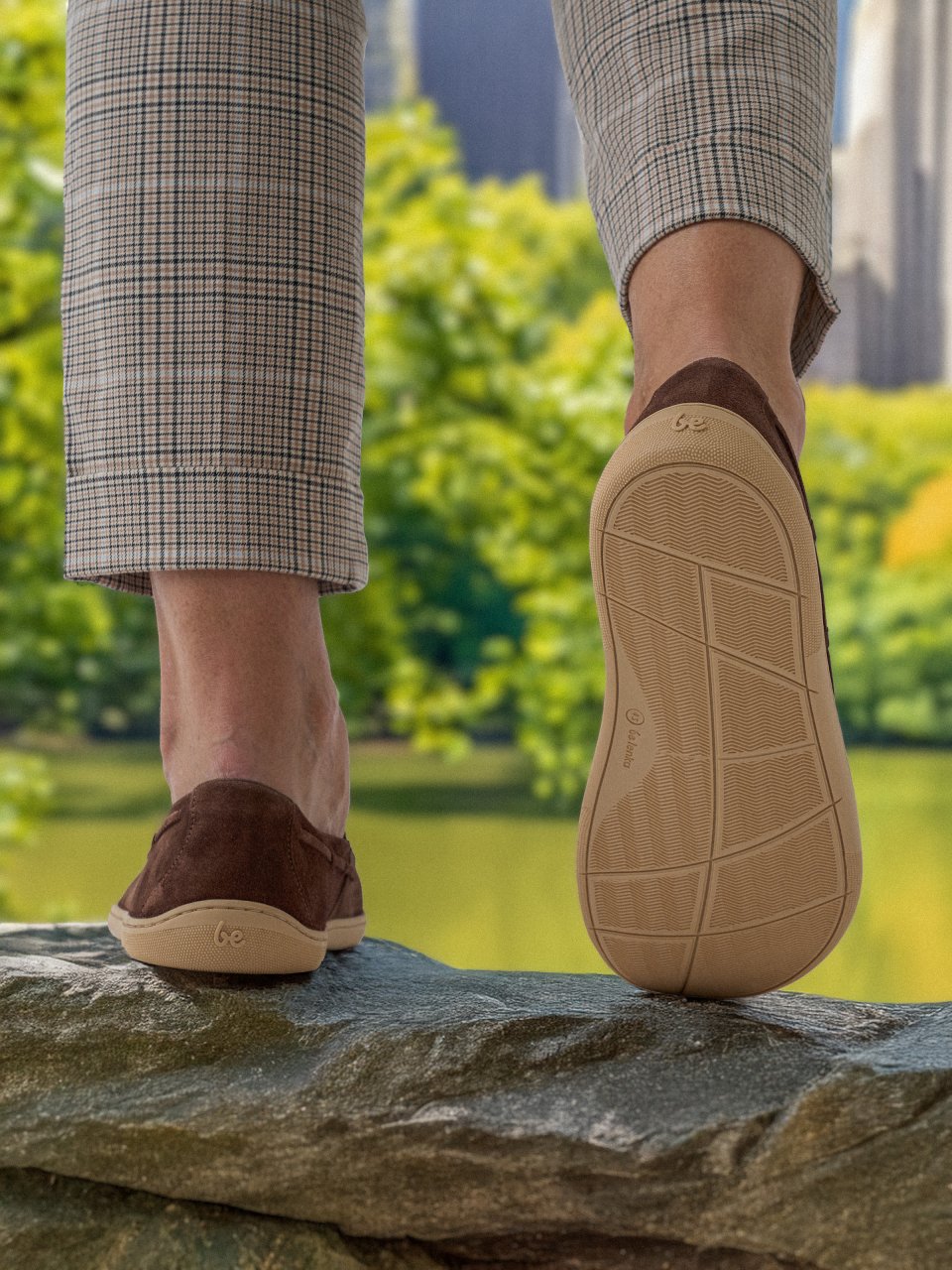Barefoot Moccasins Be Lenka Portsiders - Dark Brown