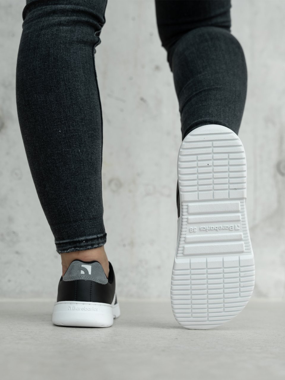 Barefoot Sneakers Barebarics Icara - Black & Dark Grey