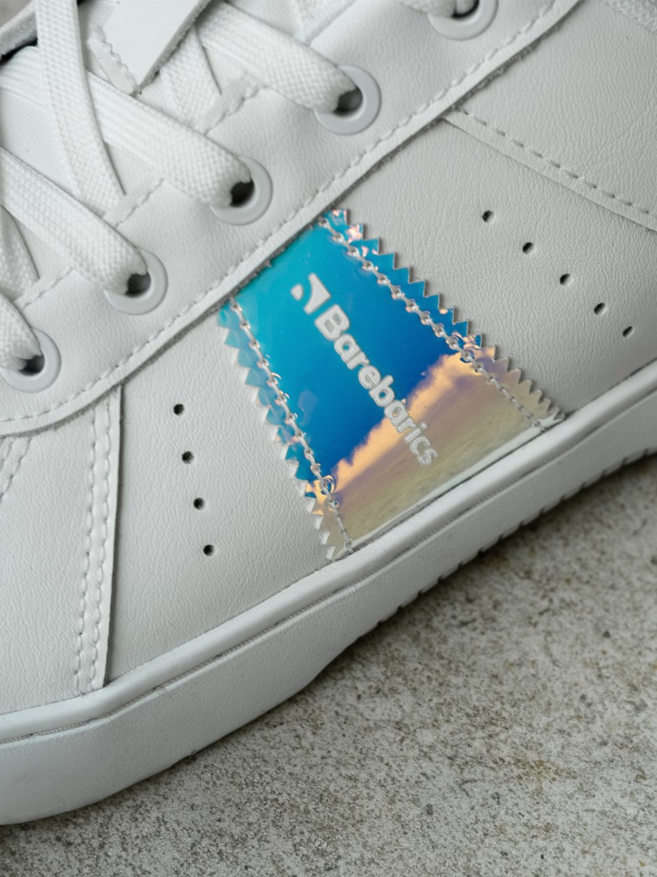 Barefoot Sneakers Barebarics Icara - White & Pastel Iridescent