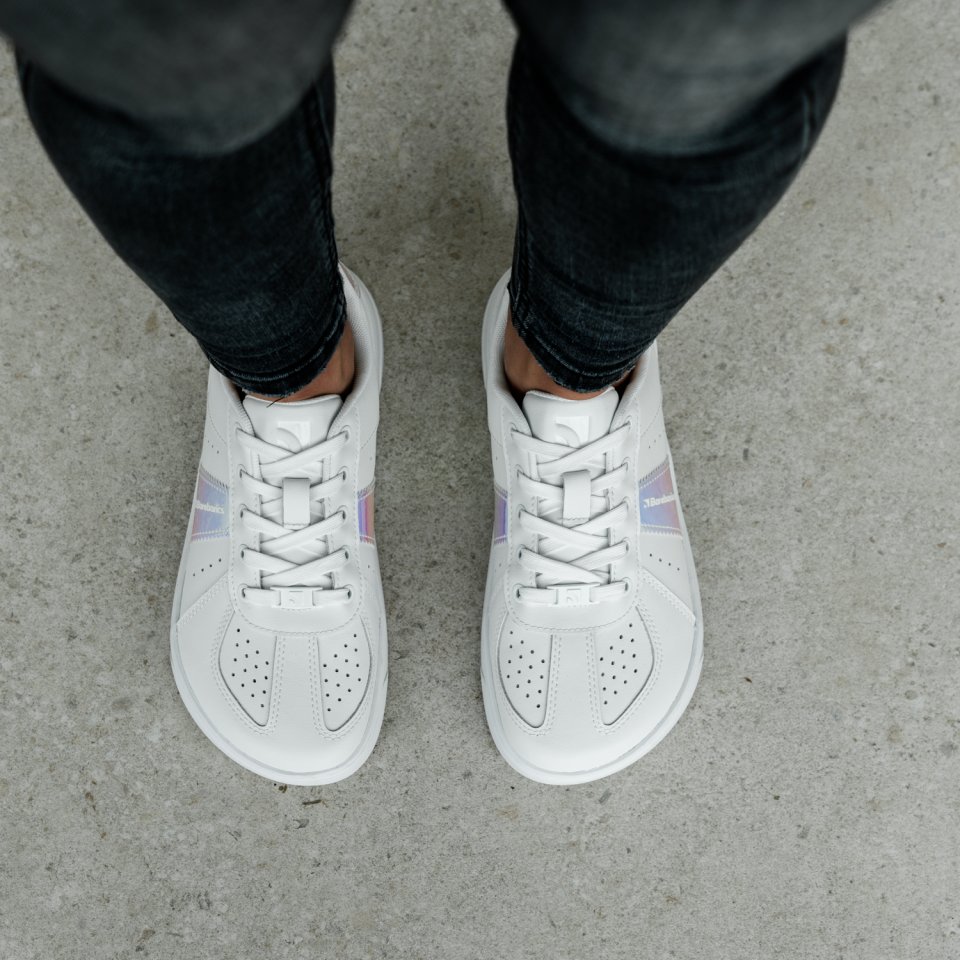 Barefoot Sneakers Barebarics Icara - White & Pastel Iridescent
