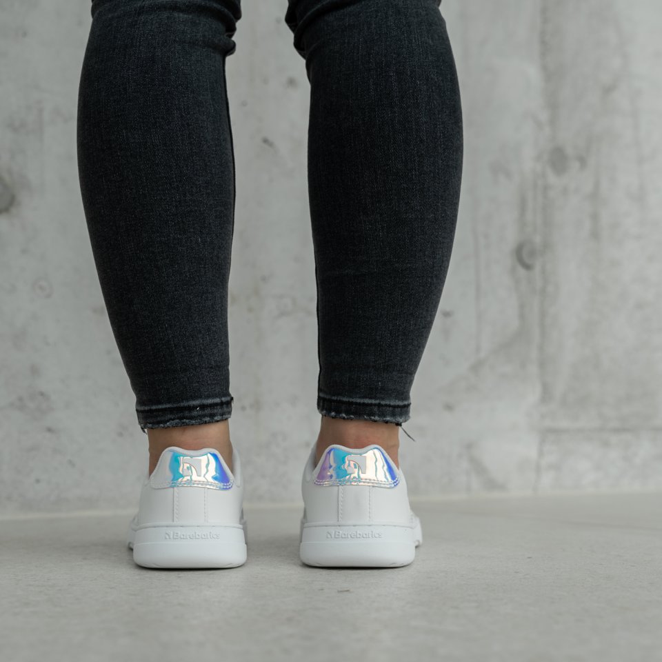 Barefoot Sneakers Barebarics Icara - White & Pastel Iridescent