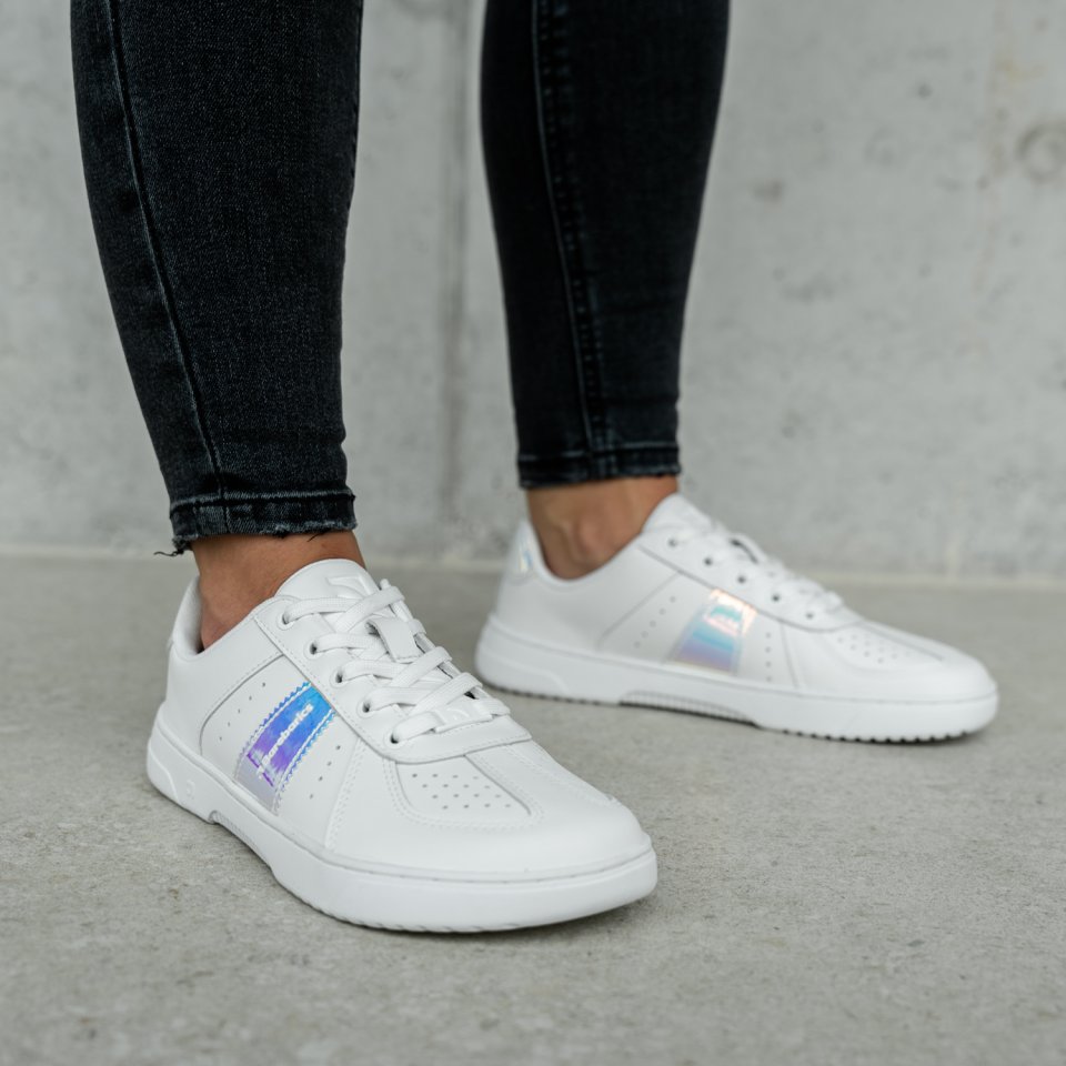 Barefoot Sneakers Barebarics Icara - White & Pastel Iridescent