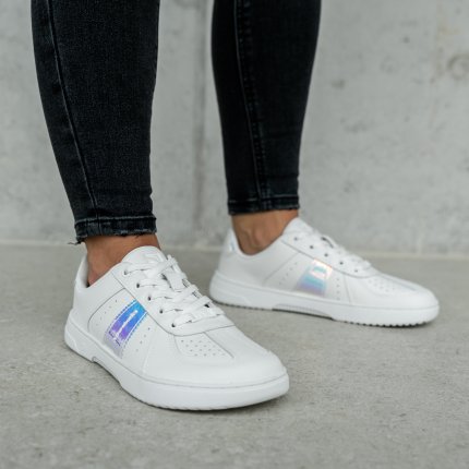 Barefoot Sneakers Barebarics Icara - White & Pastel Iridescent