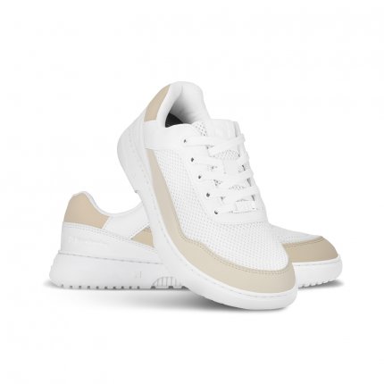 Barefoot Sneakers Barebarics Vaporo - White & Beige