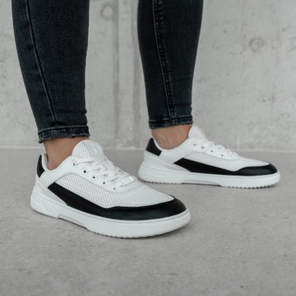 Barefoot Sneakers Barebarics Vaporo - White & Black