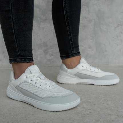 Barefoot Sneakers Barebarics Vaporo - White & Light Grey
