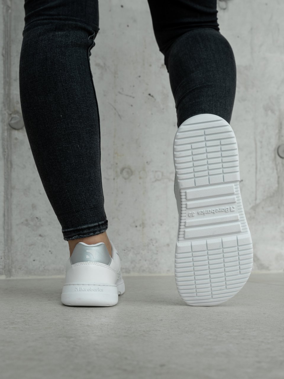 Barefoot Sneakers Barebarics Zing - Fresh - White & Silver