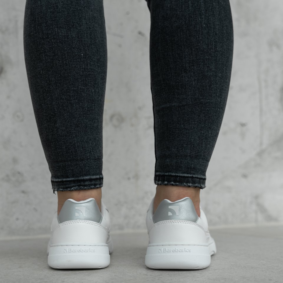 Barefoot Sneakers Barebarics Zing - Fresh - White & Silver