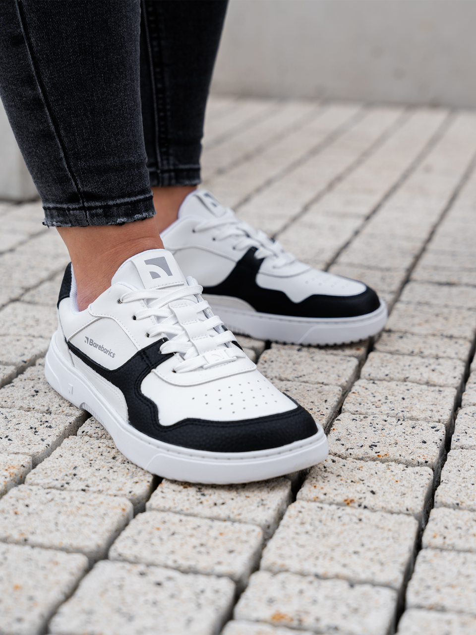 Barefoot Sneakers Barebarics Zing - White & Black