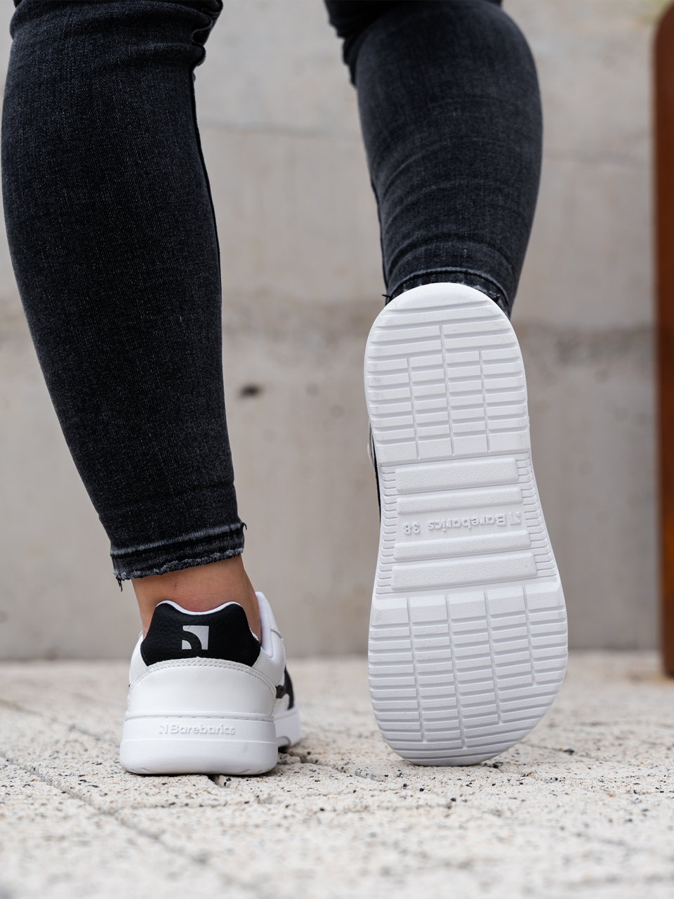 Barefoot Sneakers Barebarics Zing - White & Black