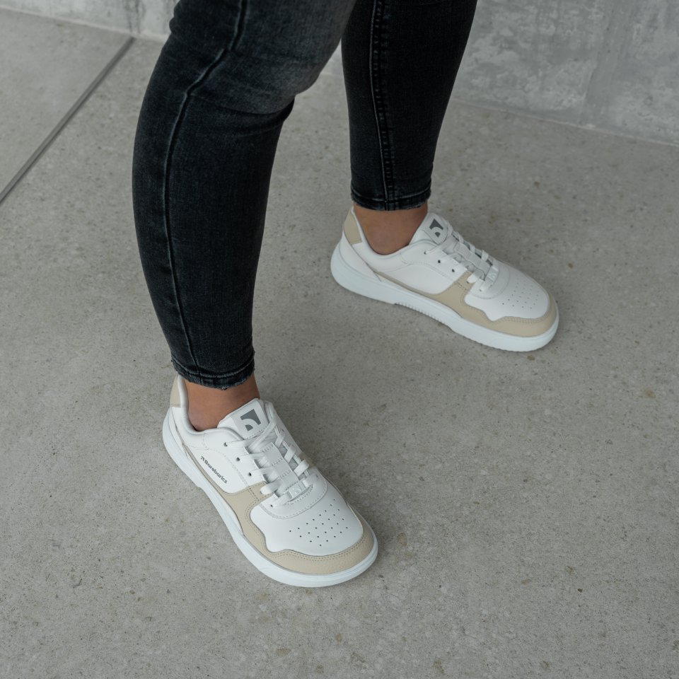Barefoot Sneakers Barebarics Zing - White & Cream