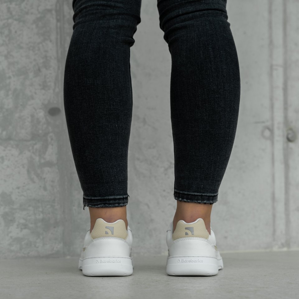 Barefoot Sneakers Barebarics Zing - White & Cream