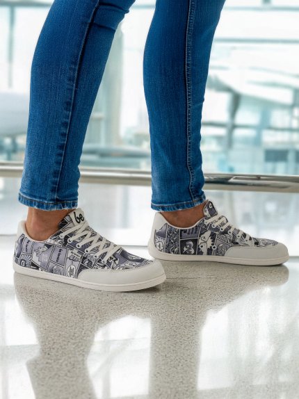 Barefoot Sneakers Be Lenka Rebound - Comics Black & White