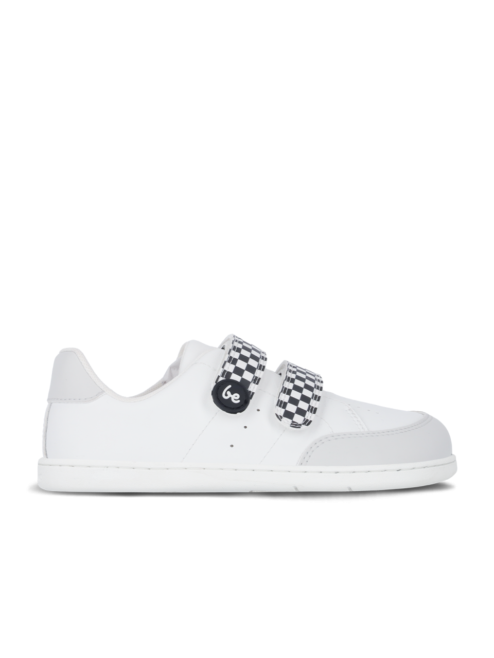 Kids barefoot sneakers Be Lenka Energise Preschool - White & Checkerboard