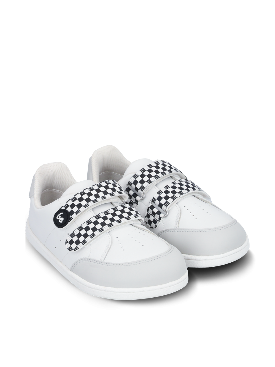 Kids barefoot sneakers Be Lenka Energise Preschool - White & Checkerboard