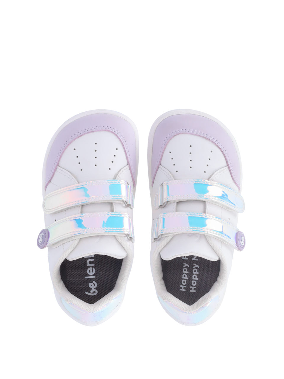 Kids barefoot sneakers Be Lenka Energise Preschool - White & Iridescent