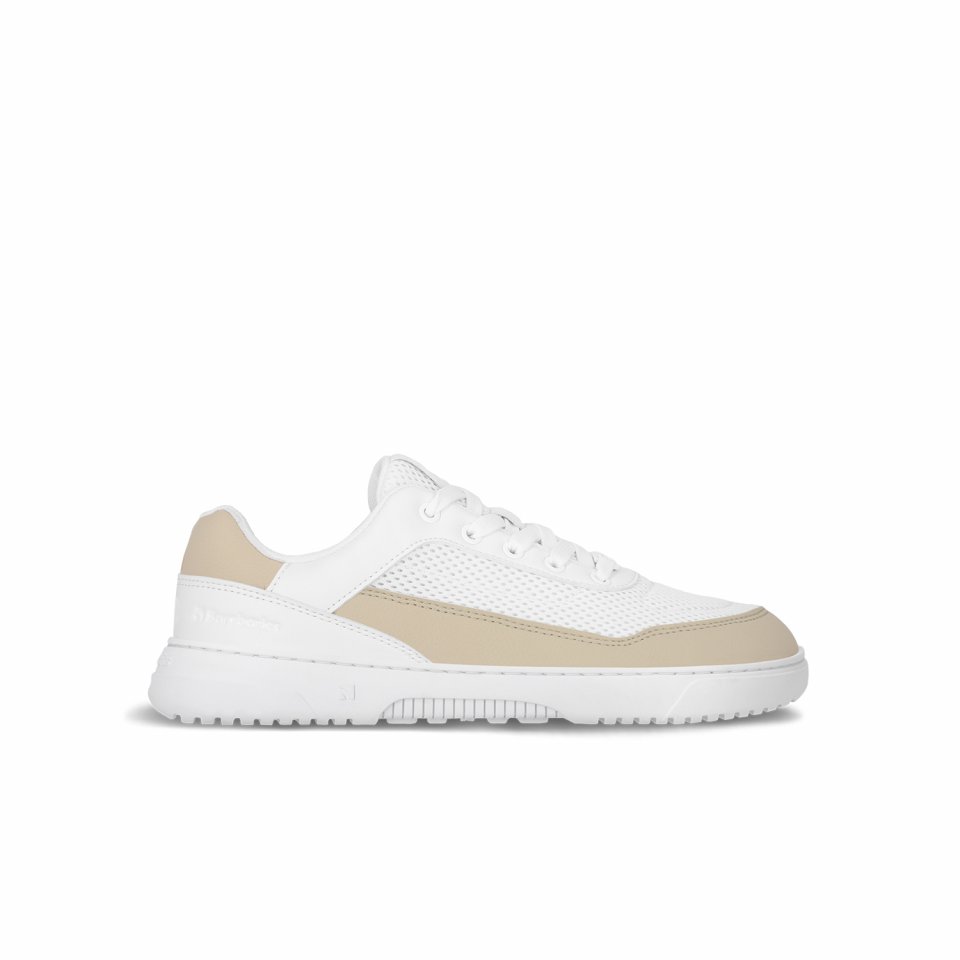 Barefoot Sneakers Barebarics Vaporo - White & Beige