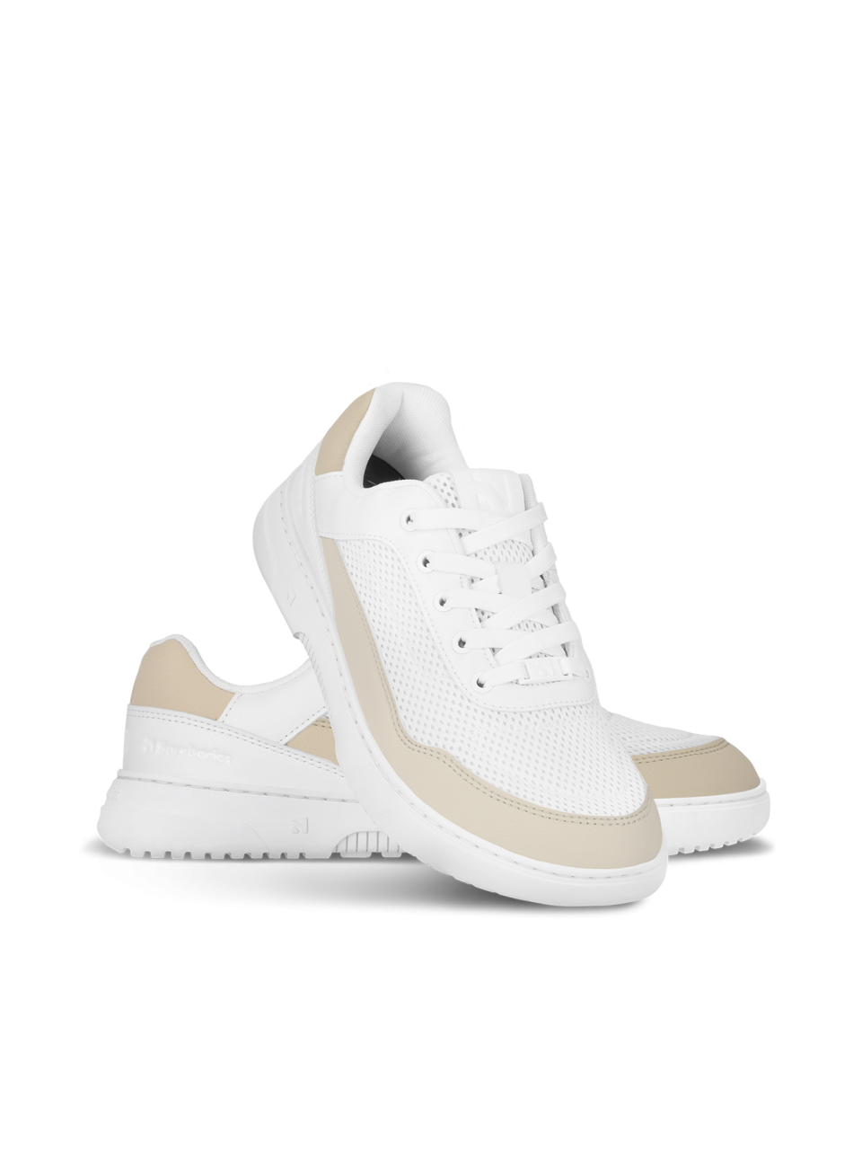 Barefoot Sneakers Barebarics Vaporo - White & Beige