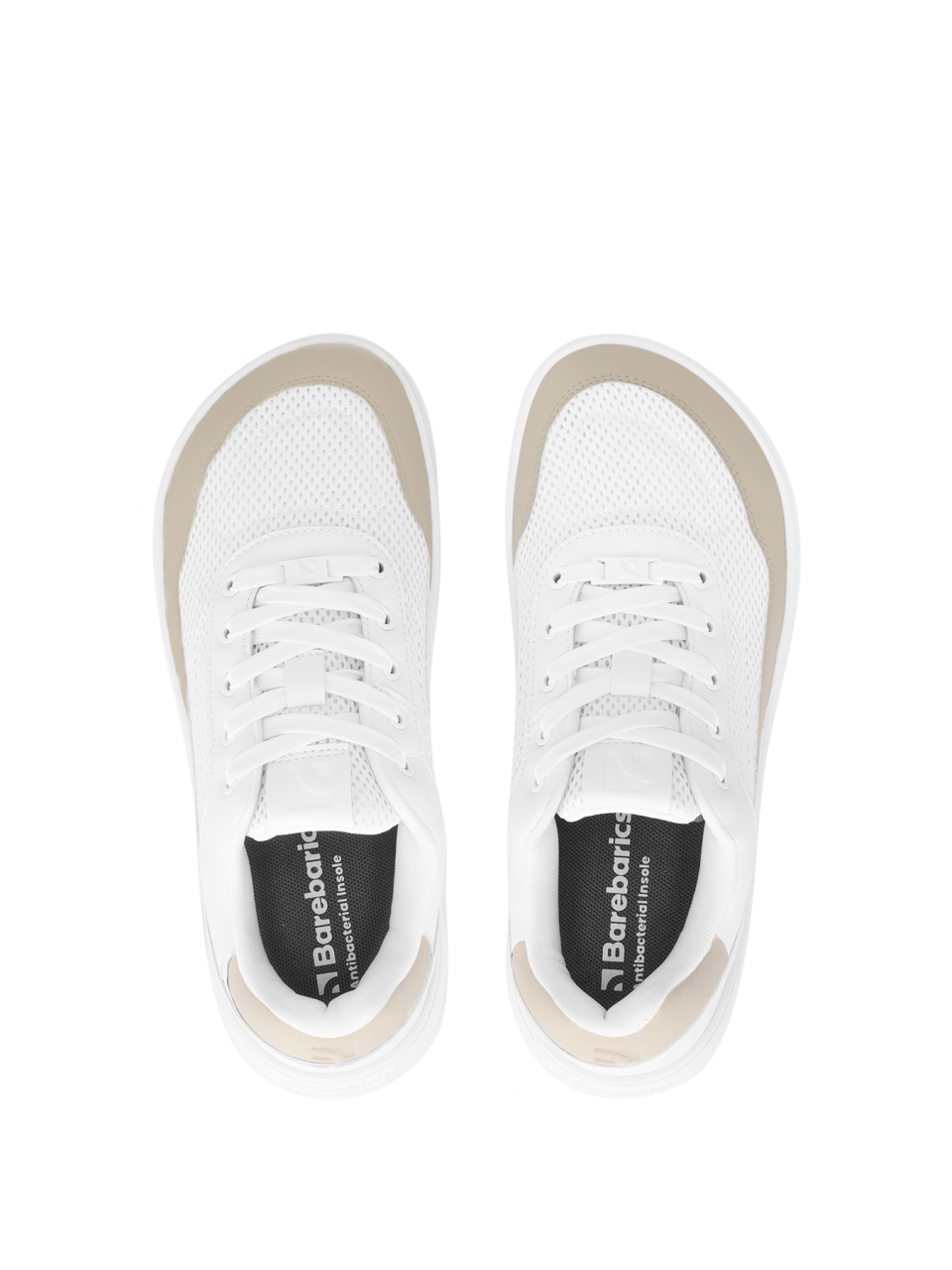Barefoot Sneakers Barebarics Vaporo - White & Beige