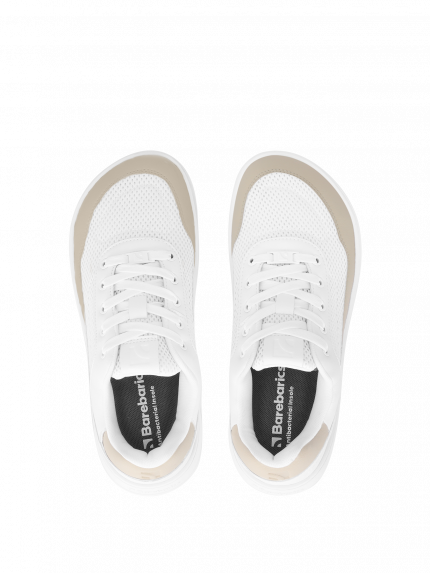 Barefoot Sneakers Barebarics Vaporo - White & Beige