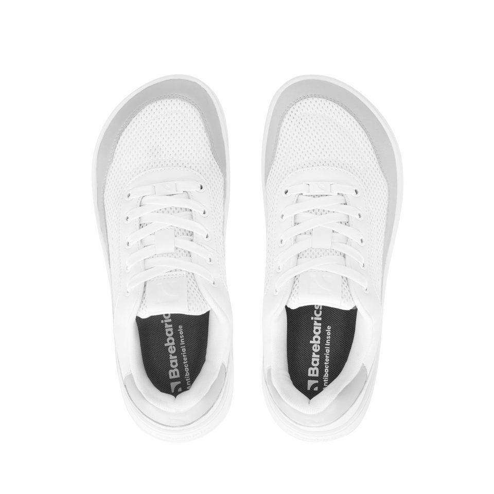 Barefoot Sneakers Barebarics Vaporo - White & Light Grey
