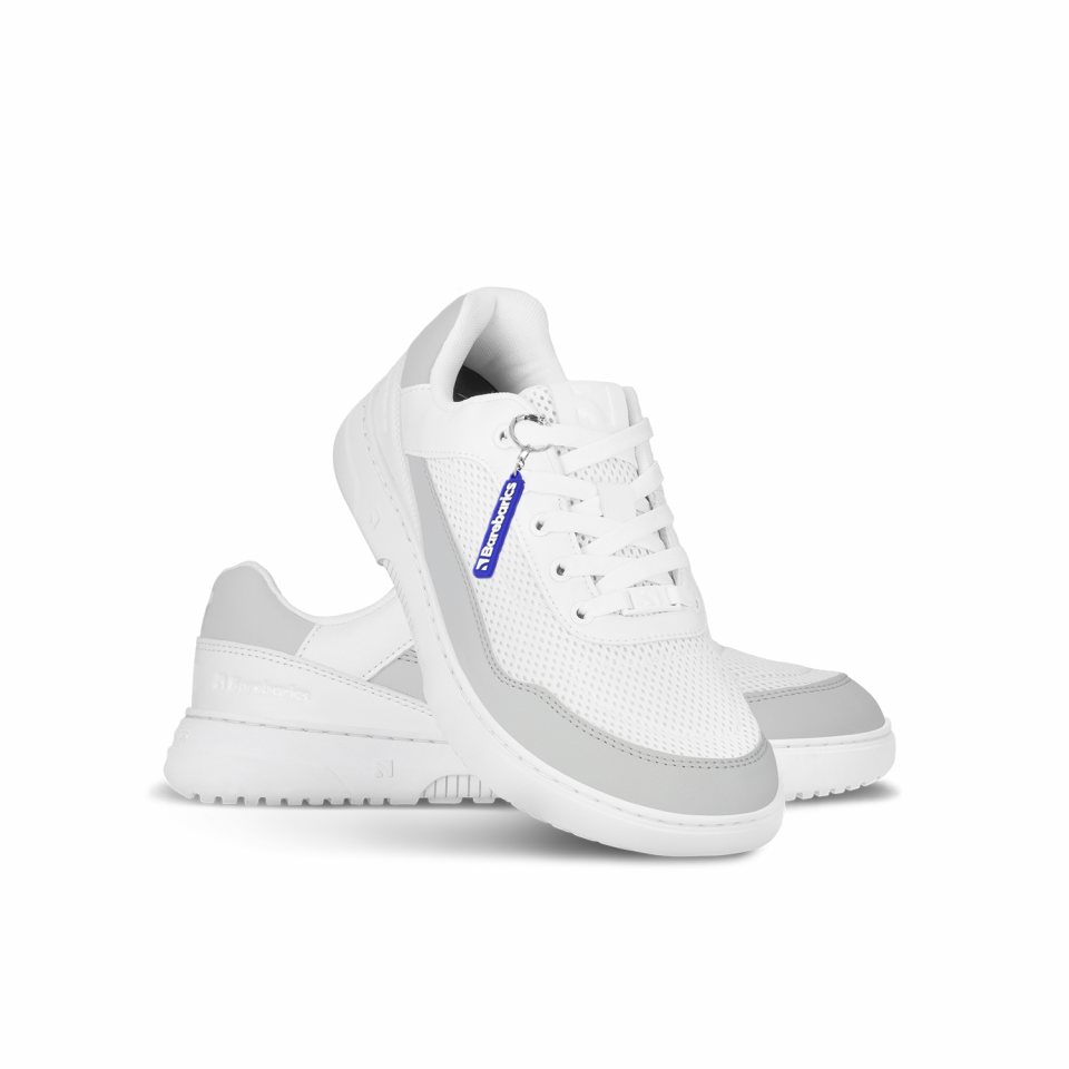 Barefoot Sneakers Barebarics Vaporo - White & Light Grey