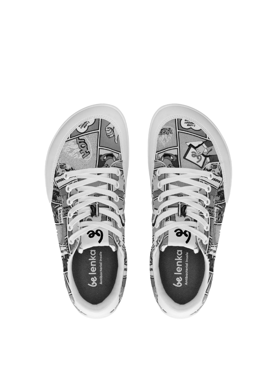 Barefoot Sneakers Be Lenka Rebound - Comics Black & White