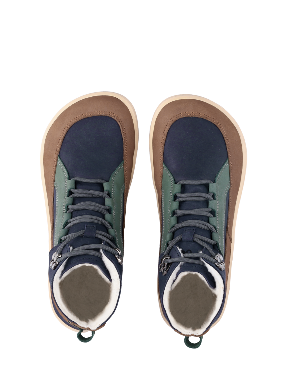 Barefoot Boots Be Lenka York - Navy, Brown & Beige