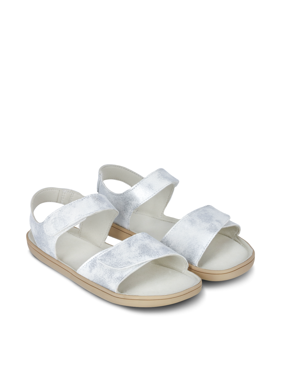 Kids' barefoot sandals Be Lenka Miami Junior - Off-White Sparkle
