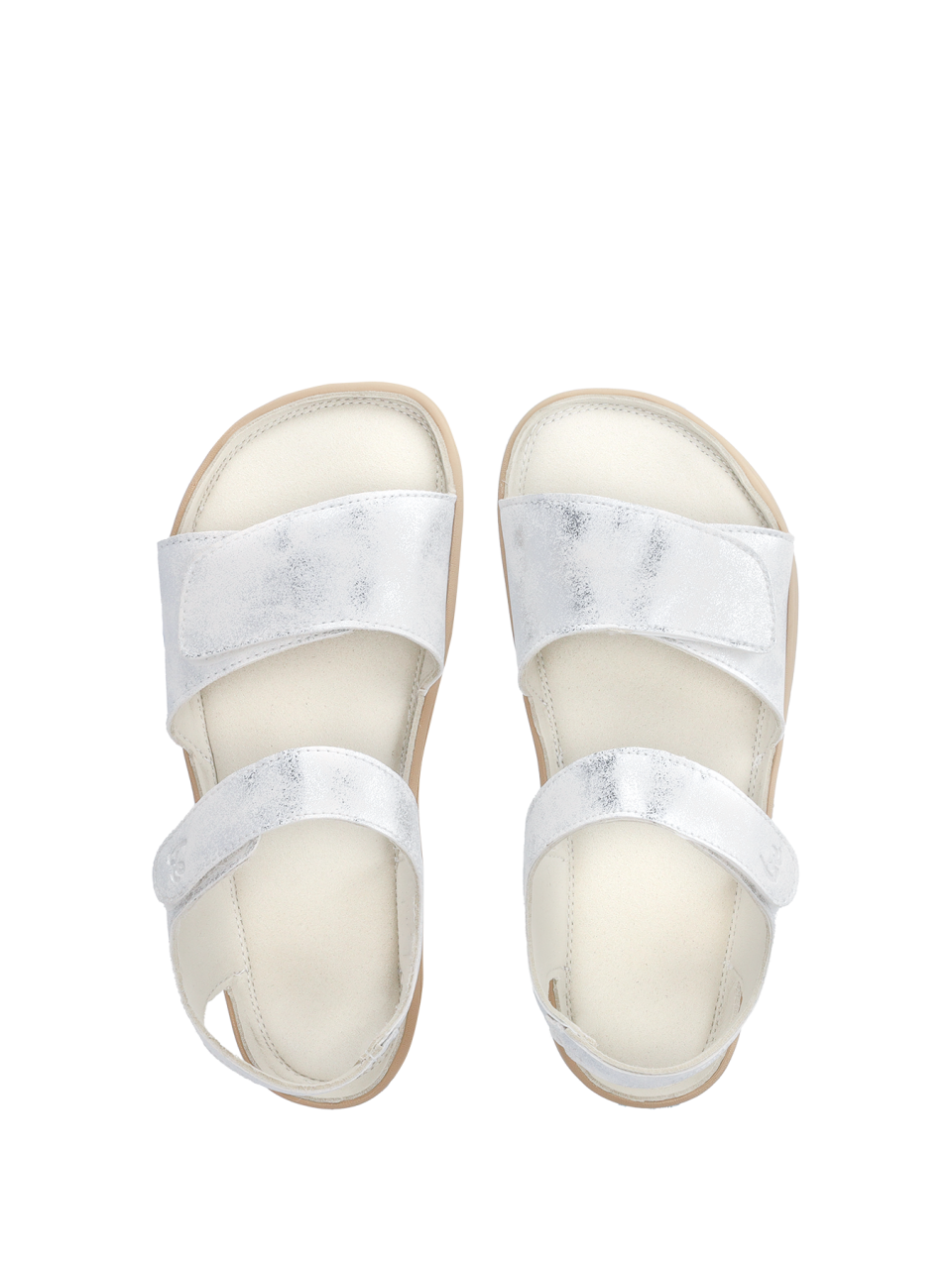 Kids' barefoot sandals Be Lenka Miami Junior - Off-White Sparkle