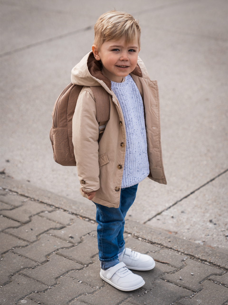 Kids barefoot sneakers Be Lenka Scoot Kids - All White