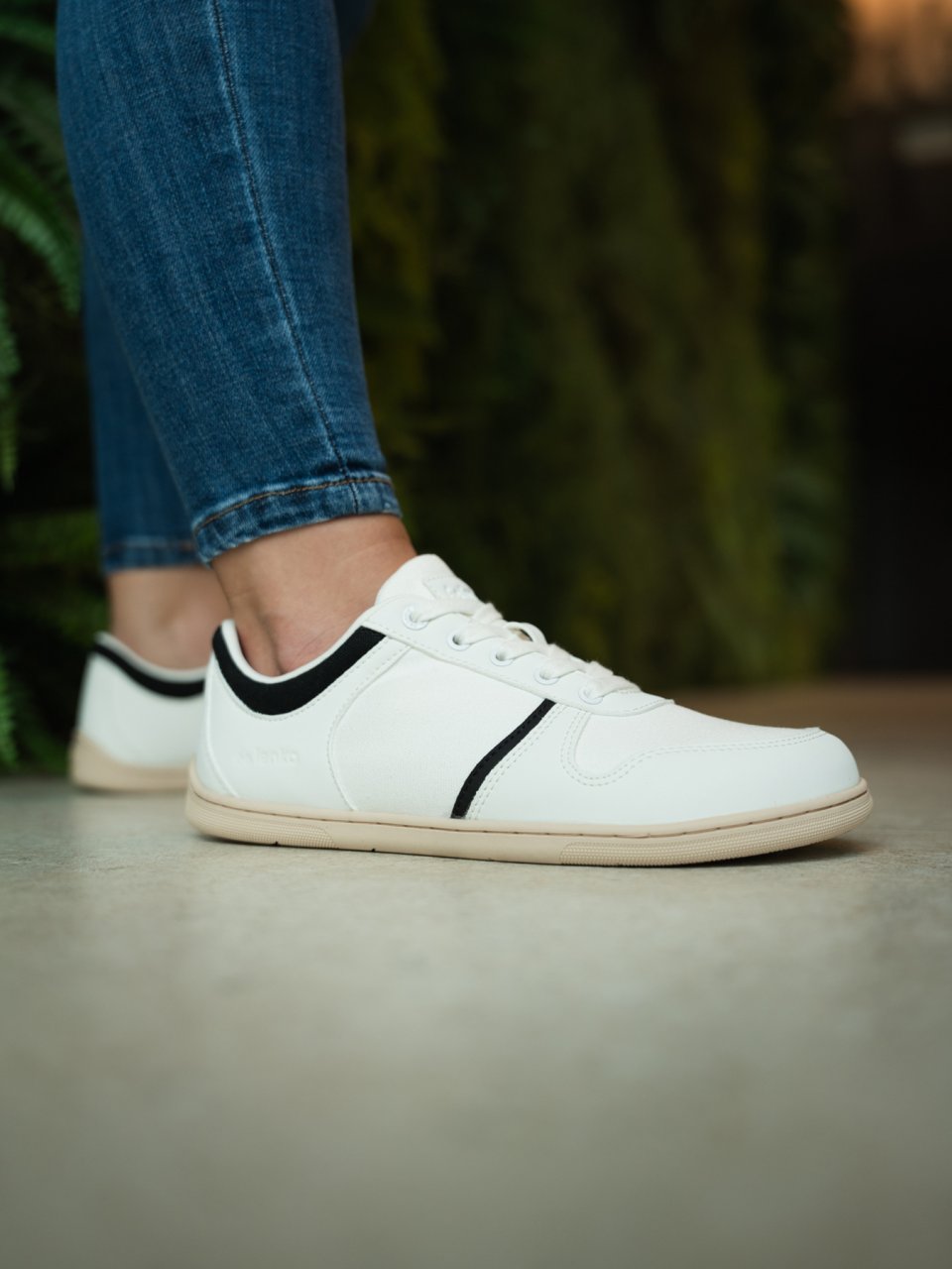 Barefoot Sneakers - Be Lenka Echo - White & Black Vegan