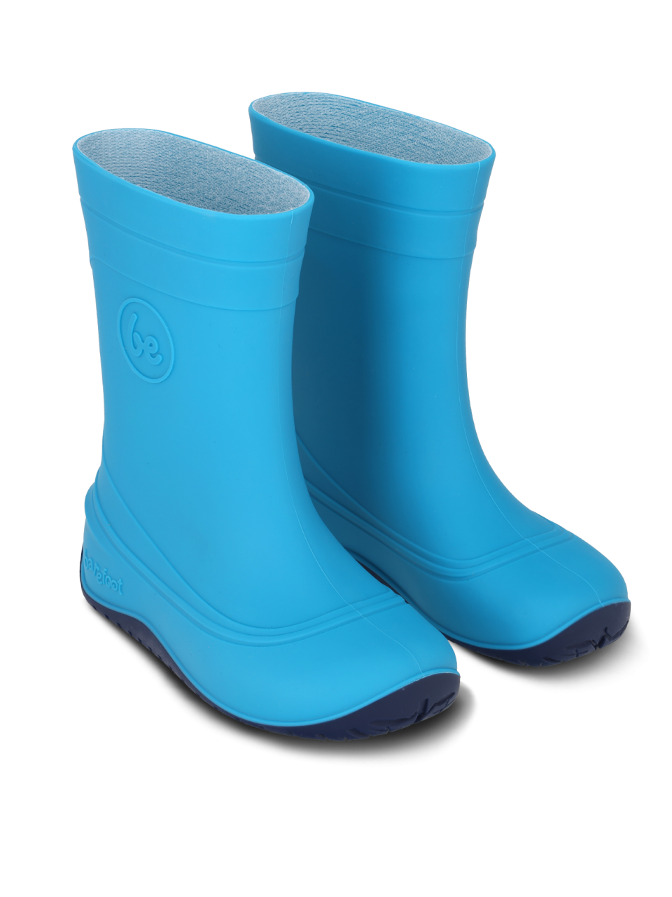 Kids Barefoot Rain Boots Be Lenka Pudds - Aqua Blue