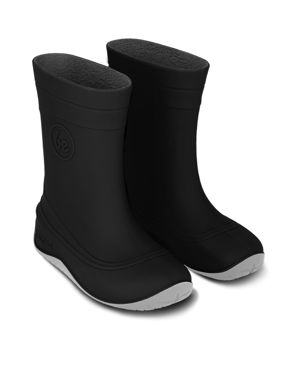 Kids Barefoot Rain Boots Be Lenka Pudds - Black