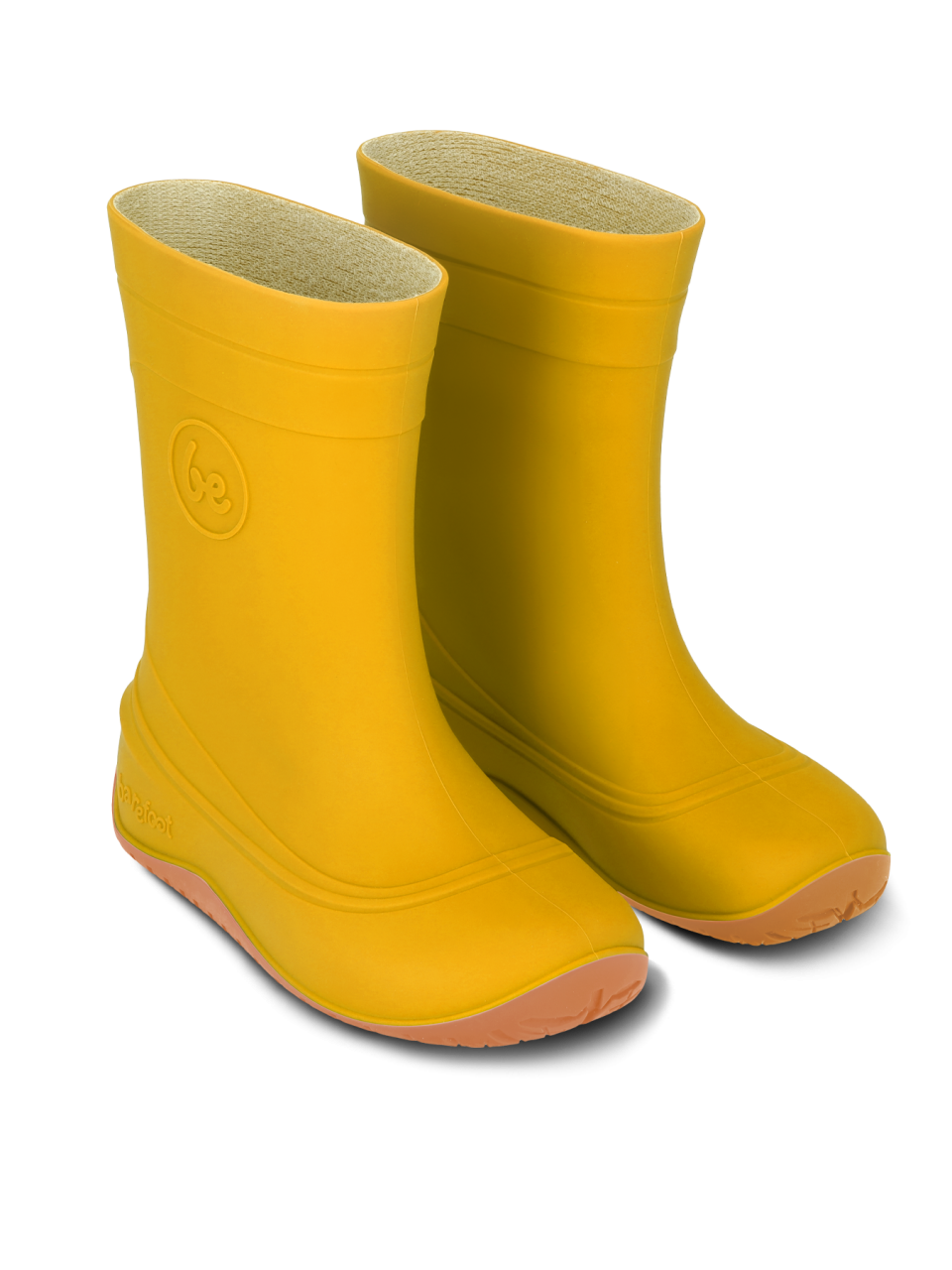 Kids Barefoot Rain Bootss Be Lenka Pudds - Yellow