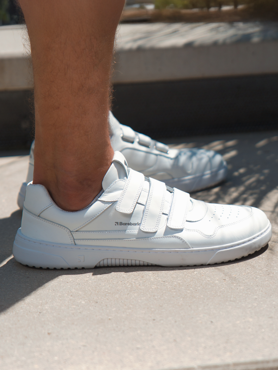 Barefoot Sneakers Barebarics Zing Velcro - All White