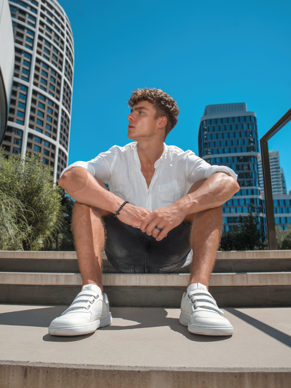 Barefoot Sneakers Barebarics Zing Velcro - All White