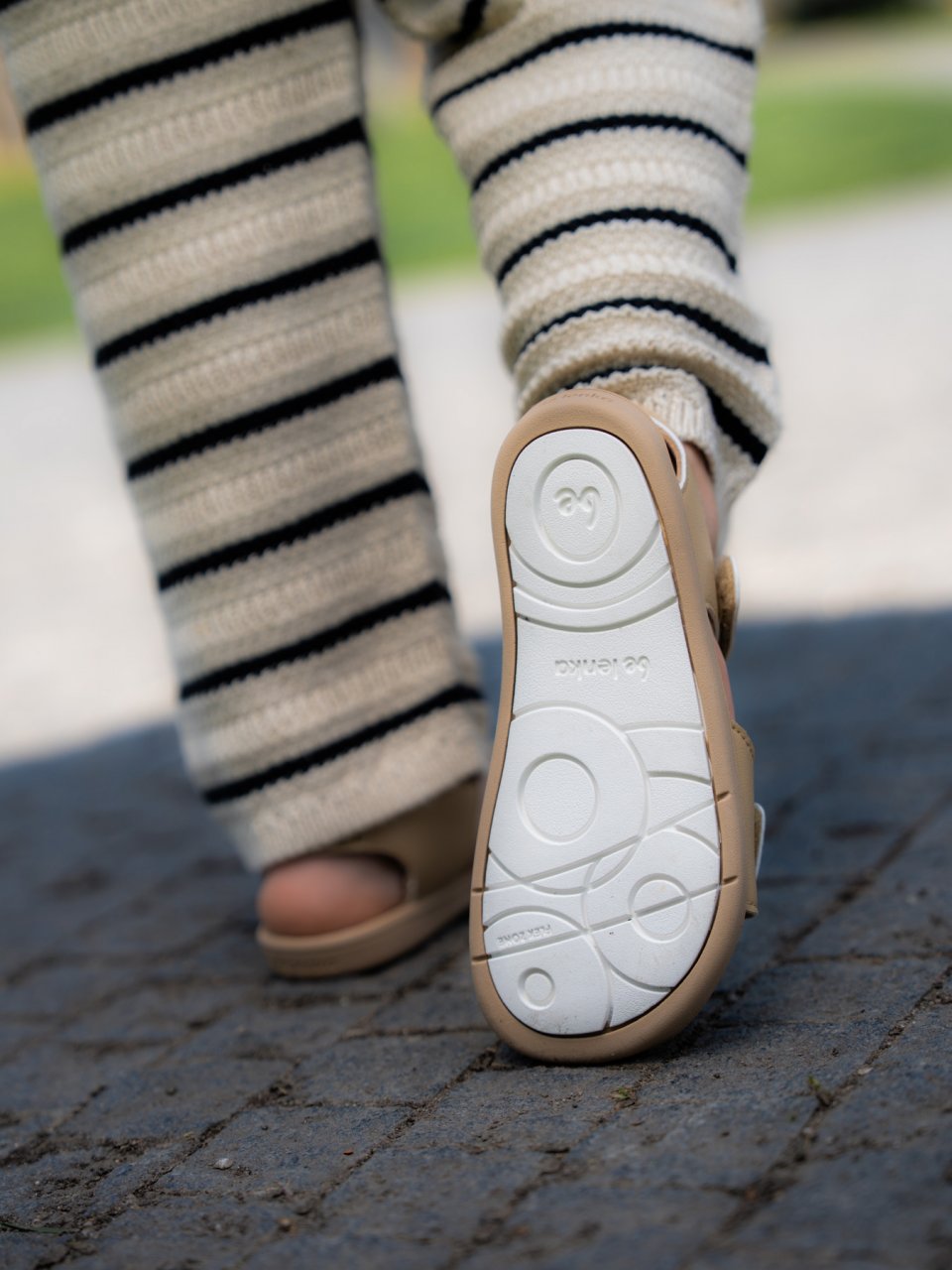 Kids' barefoot sandals Be Lenka Miami Junior - Light Brown