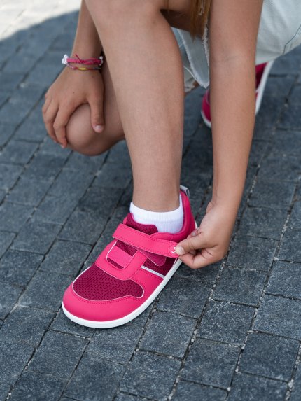 Kids Barefoot Sneakers Be Lenka Glade Preschool - Dark Pink