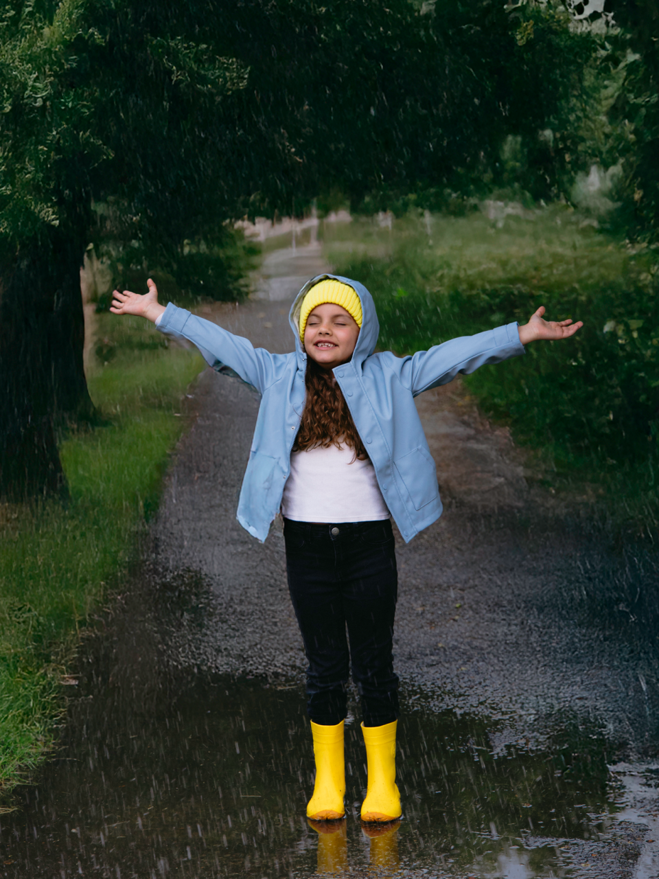 Kids Barefoot Rain Bootss Be Lenka Pudds - Yellow