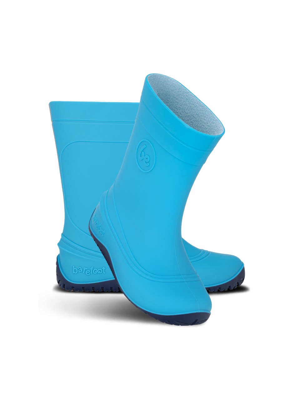 Kids Barefoot Rain Boots Be Lenka Pudds - Aqua Blue