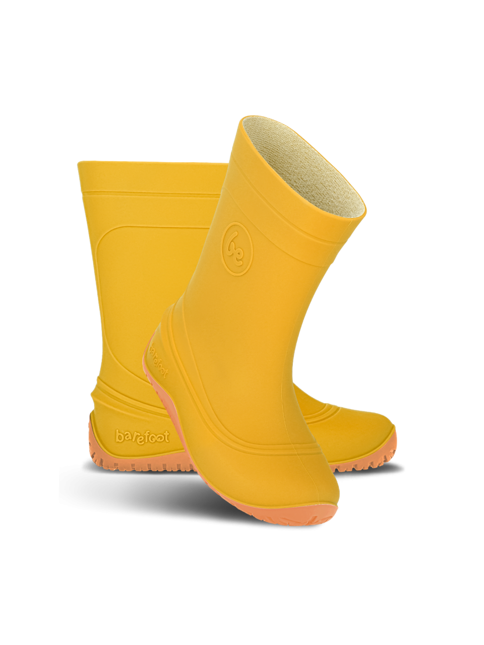 Kids Barefoot Rain Bootss Be Lenka Pudds - Yellow