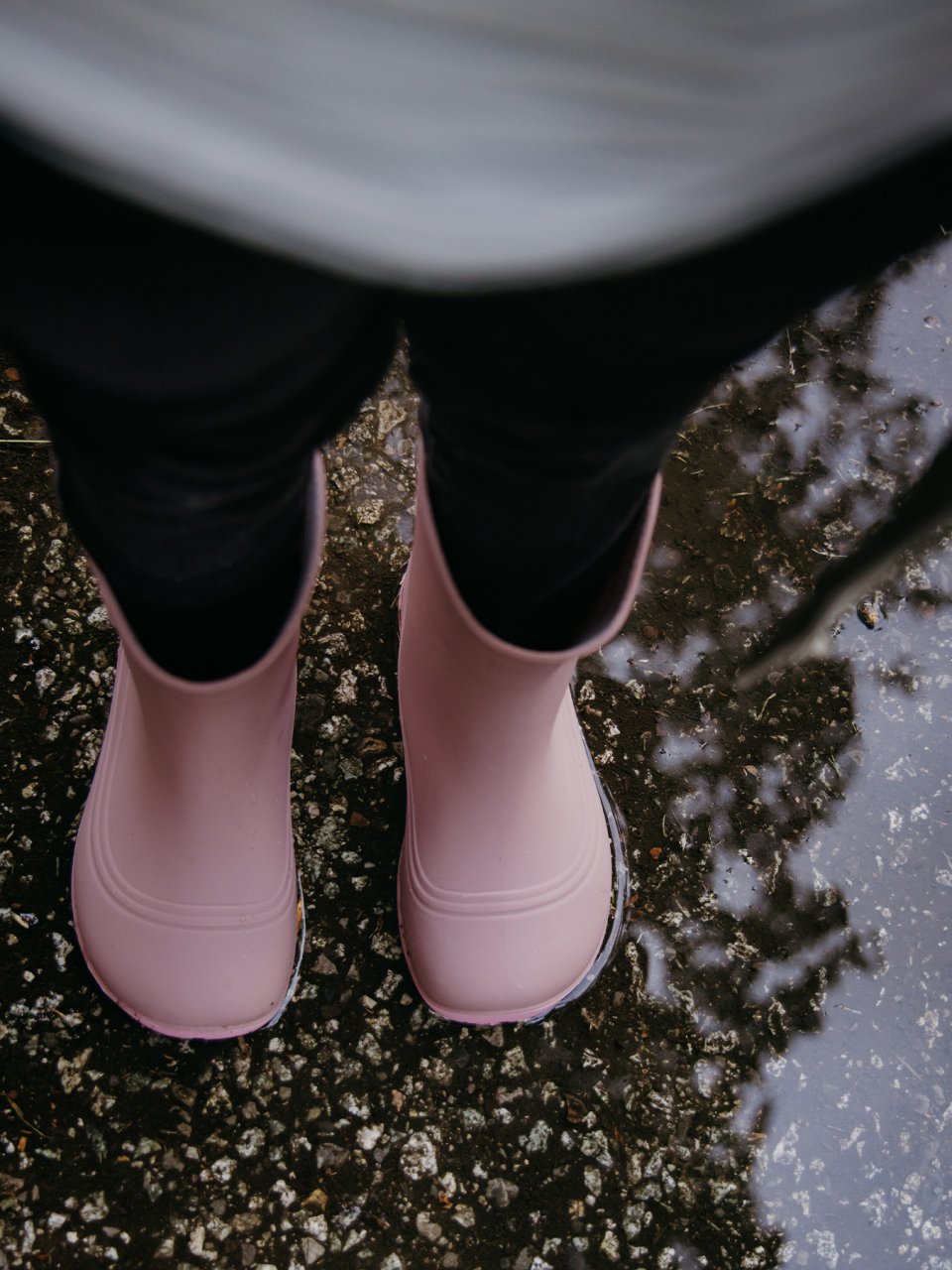 Kids Barefoot Rain Boots Be Lenka Pudds - Misty Pink