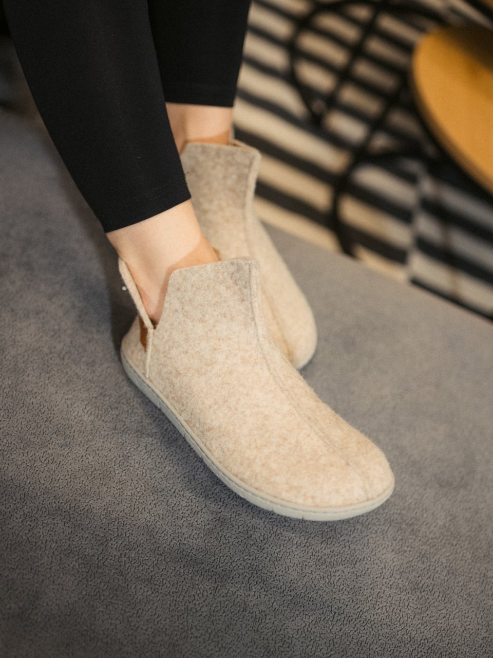 Barefoot slippers Be Lenka Chillax - Ankle-cut - Beige