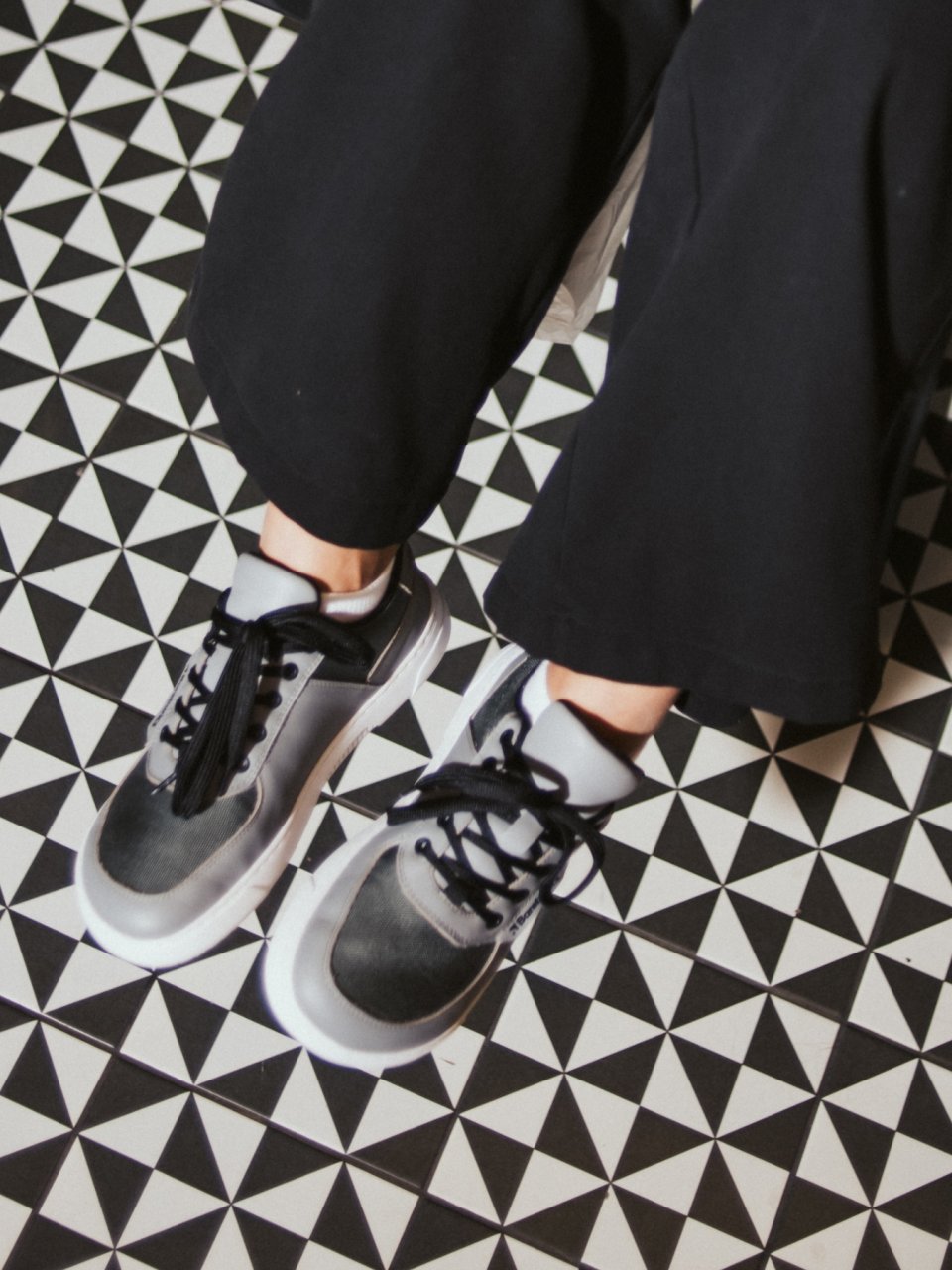 Barefoot Sneakers Barebarics Bravo - Grey & White