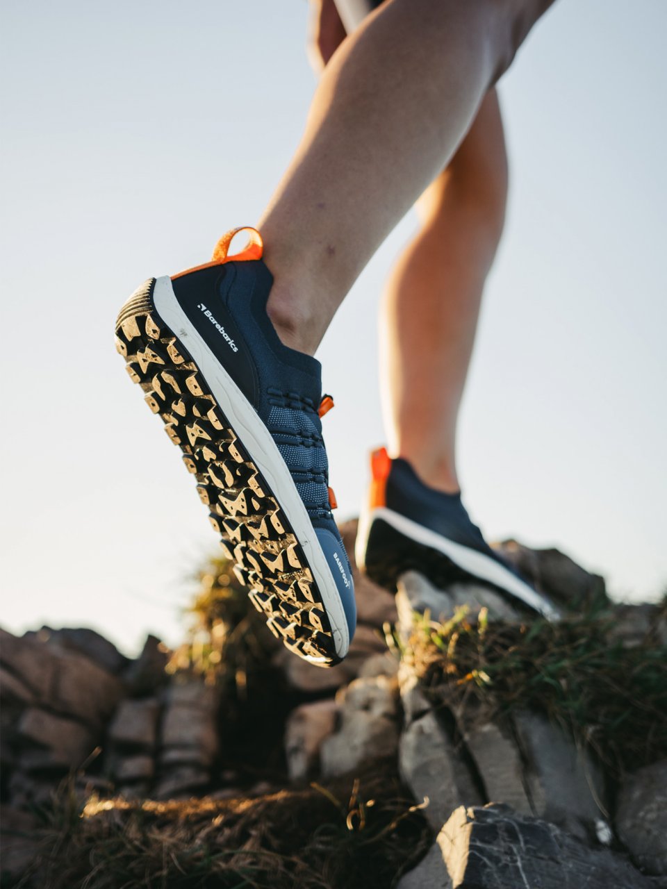 Barefoot Sneakers Barebarics Voyager - Dark Blue & White