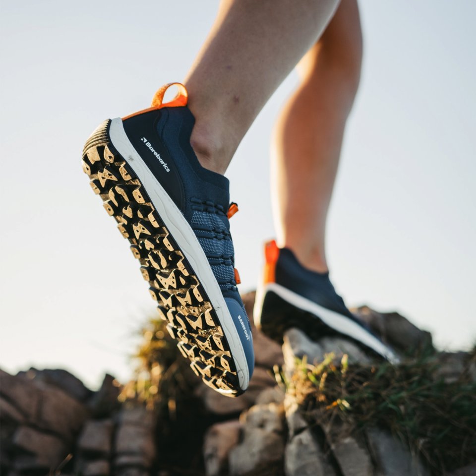 Barefoot Sneakers Barebarics Voyager - Dark Blue & White