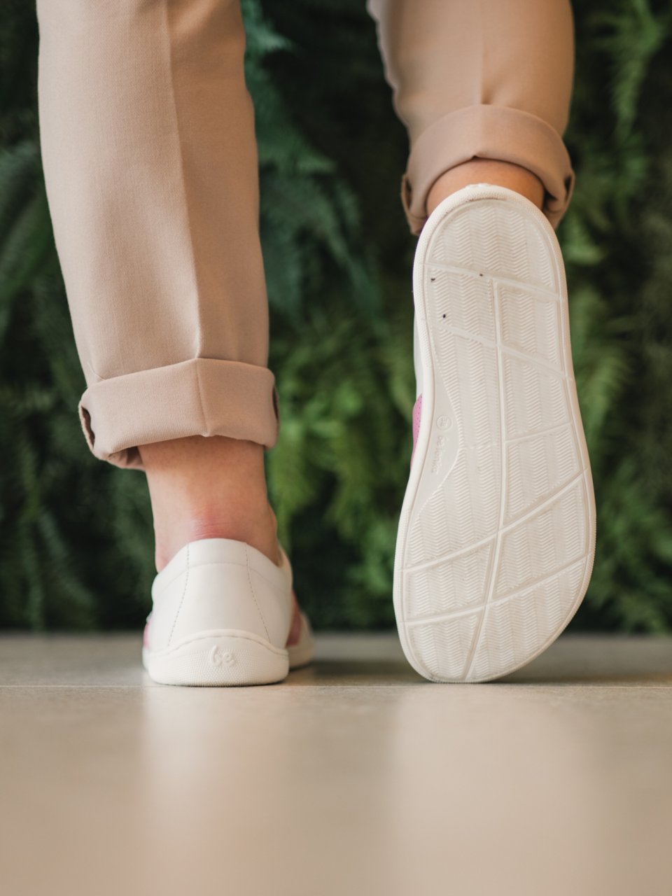 Barefoot Sneakers Be Lenka Elite - White & Pink