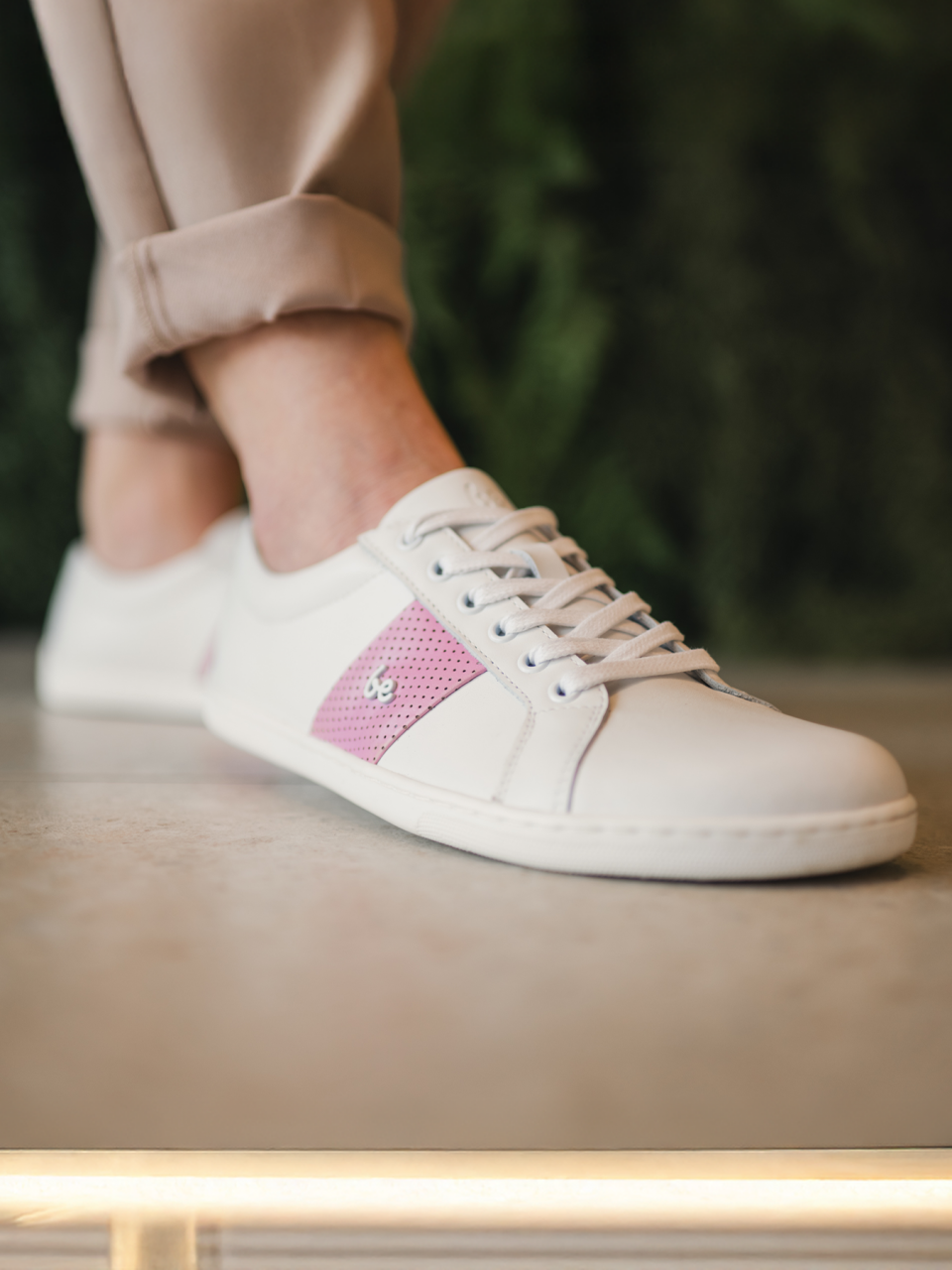 Barefoot Sneakers Be Lenka Elite - White & Pink